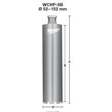 Milwaukee WCHP 172 - Diamantová jádrová korunka 172x420 mm (1 ¼" UNC)